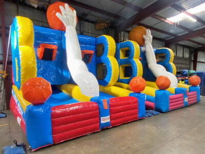Bounce House with Basketball Hoop