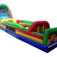 Obstacle Course with Water Slide