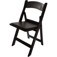 Black Folding Resin Chairs