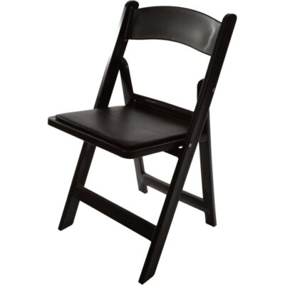 Black Folding Resin Chairs
